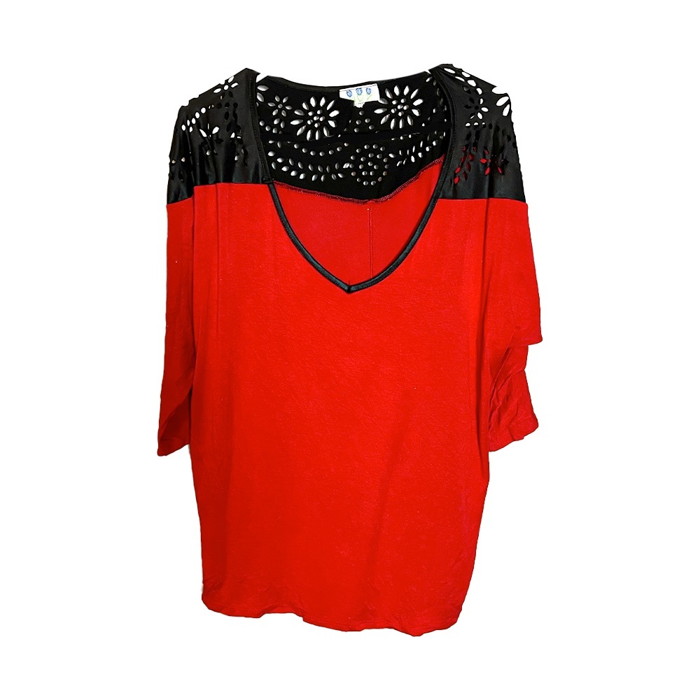 Red & Black Top